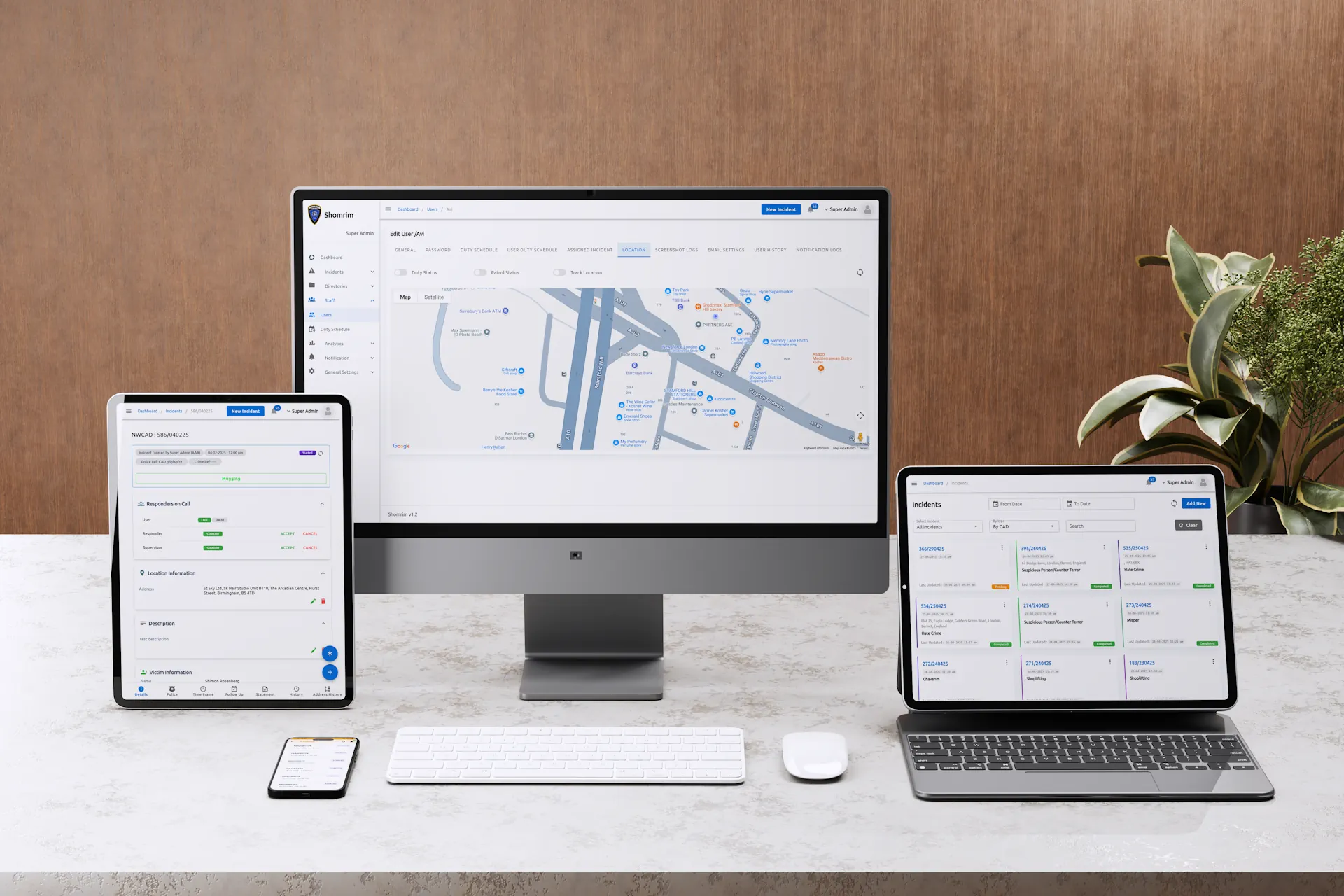 Shomrim System Features